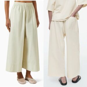 COS Cream Wide Leg Pants